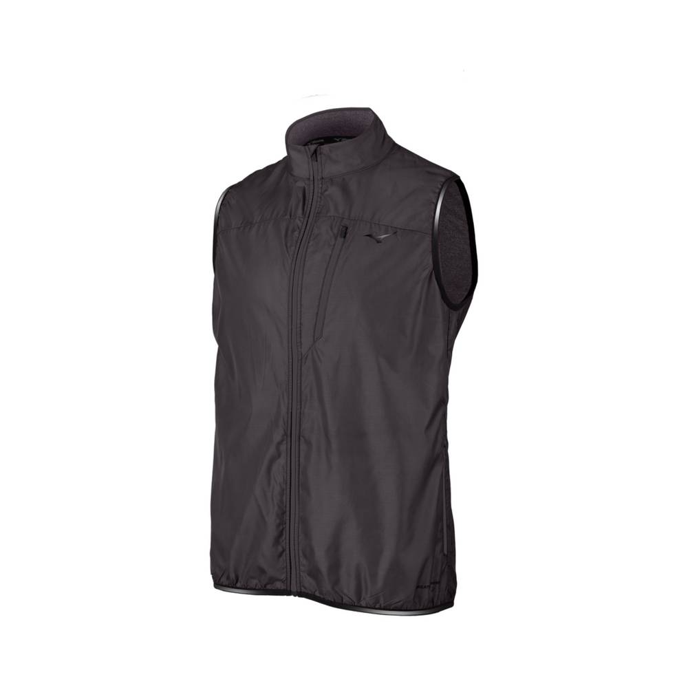 Panske Vesty Mizuno Breath Thermo® FZ Tmavo Siva Vypredaj CJNO91072